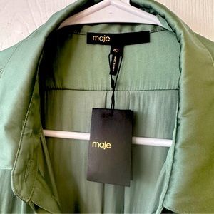 COPY - - Paicy Long Sleeve Satin Cargo Jumpsuit! Majestic